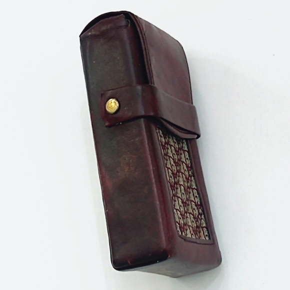 Vintage Christian Dior Mahogany Monogram Leather Cigarette Case - Picture 4 of 8
